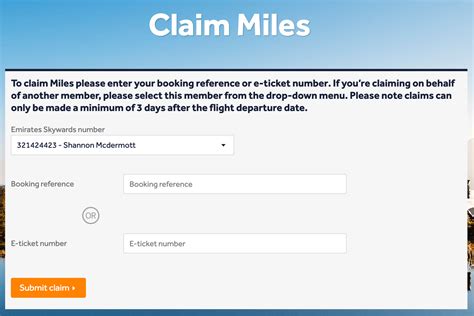 How to claim missing Skywards Miles .
